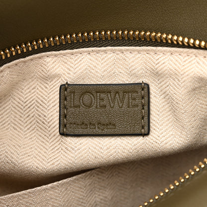 Loewe Grained Calfskin Small Puzzle Bag Autumn Green Light Oat 6 of 9