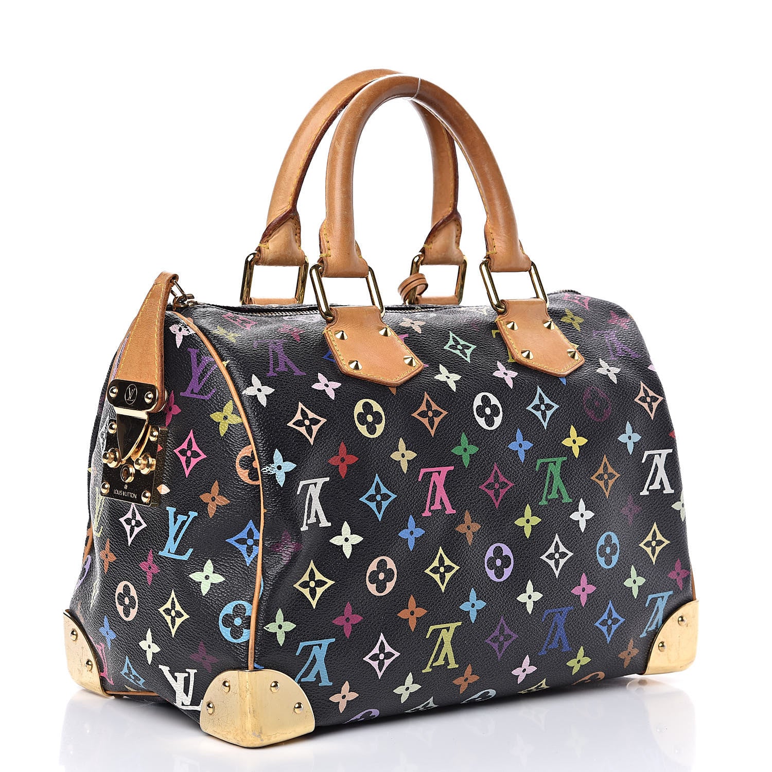 Louis Vuitton Monogram Multicolor Speedy 30 Black 3 of 20