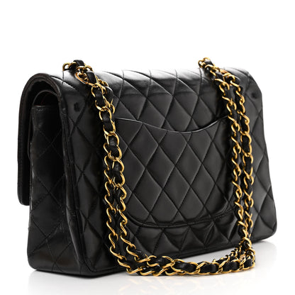 Chanel Lambskin Quilted Medium Double Flap Black 3 of 14