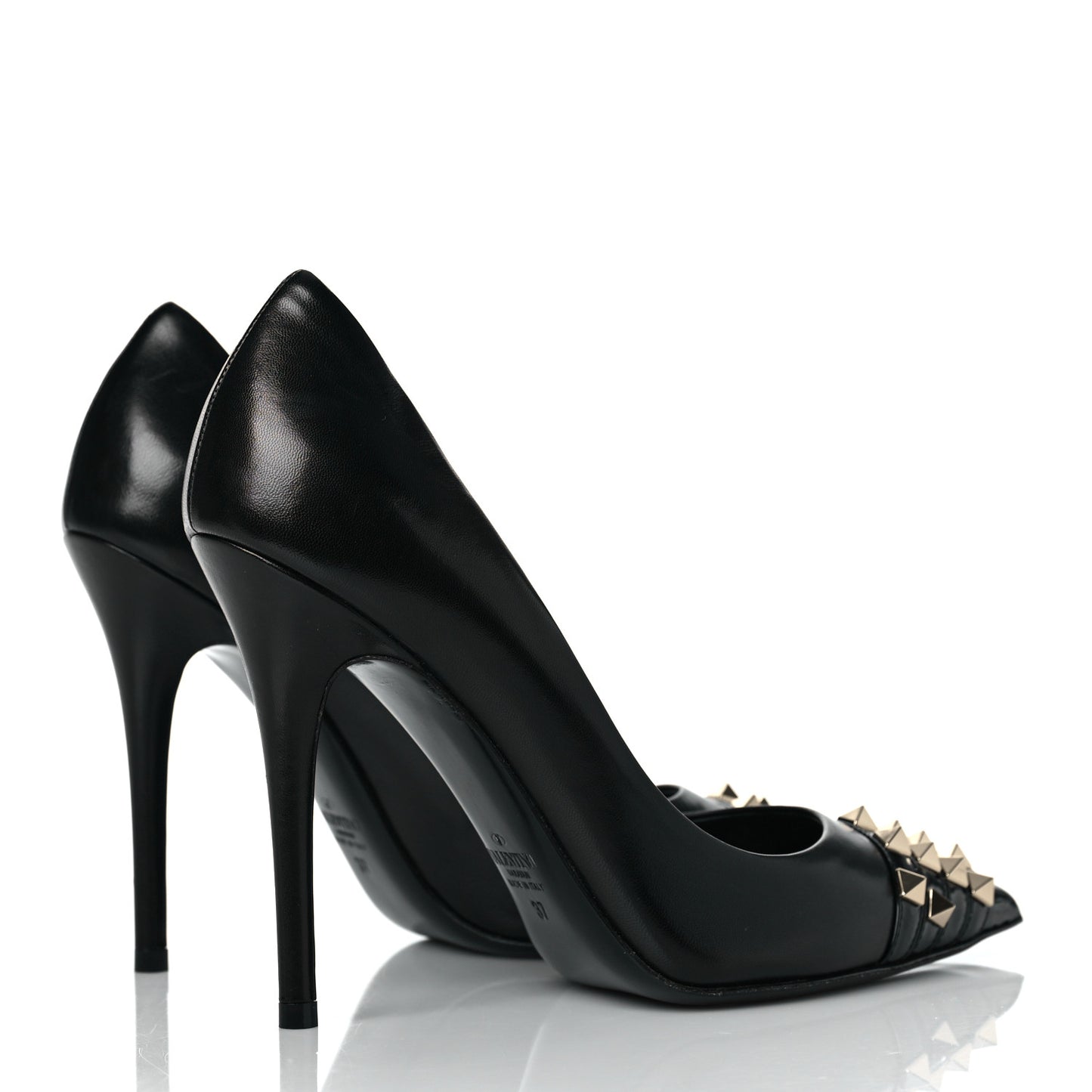 Kidskin Rockstud Alcove 110mm Pumps 37 Black