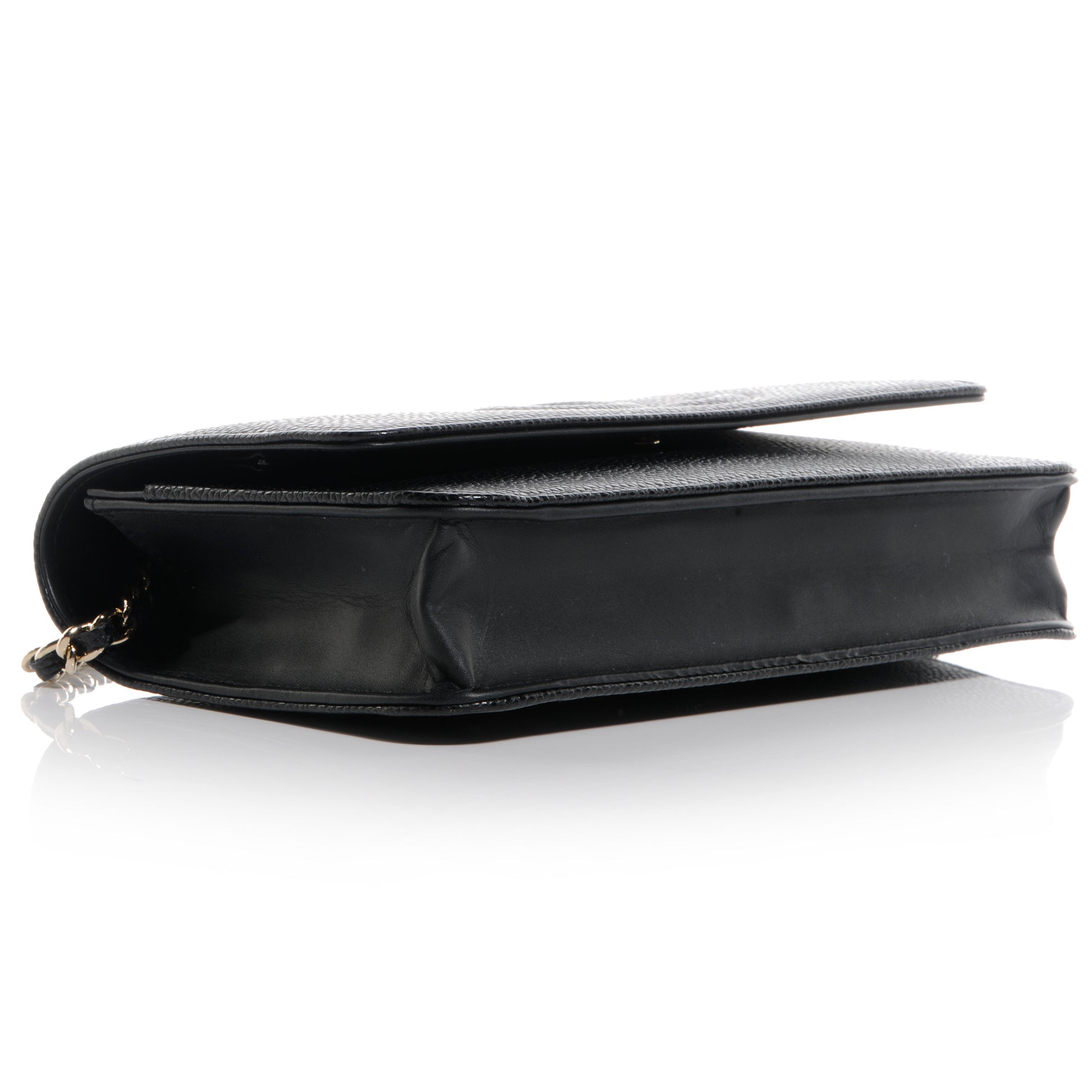 Chanel Caviar Timeless CC Wallet on Chain WOC Black 5 of 9