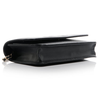 Chanel Caviar Timeless CC Wallet on Chain WOC Black 5 of 9