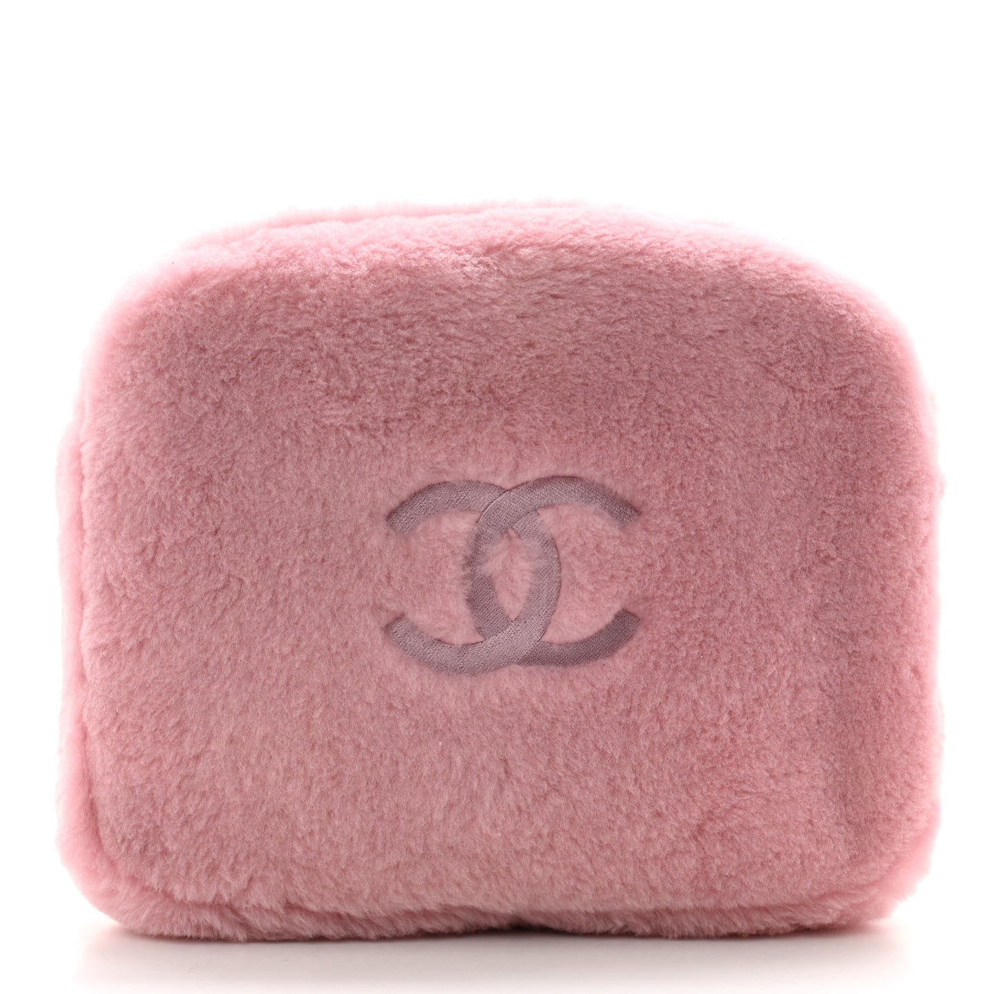 Shearling Lambskin CC Flat Mules 36 Pink