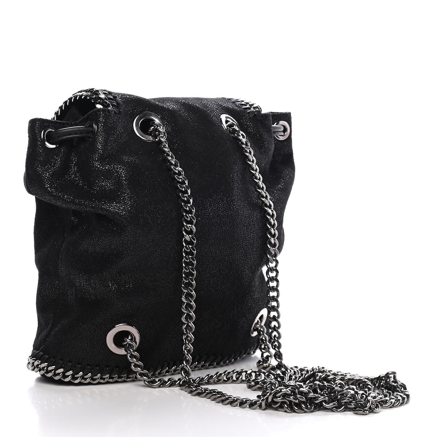 Stella McCartney Shaggy Deer Mini Rucksack Backpack Black 2 of 7