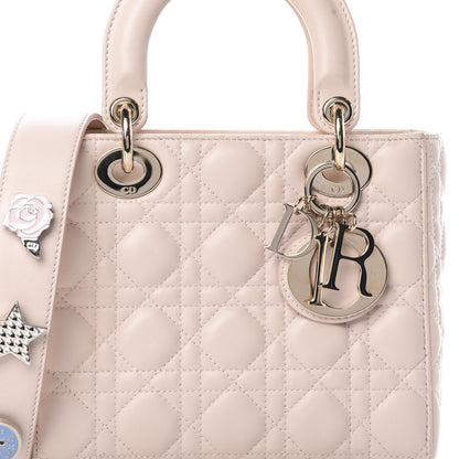 Christian Dior Lambskin Cannage Small Lucky Badges My Lady Dior Pink 8 of 15