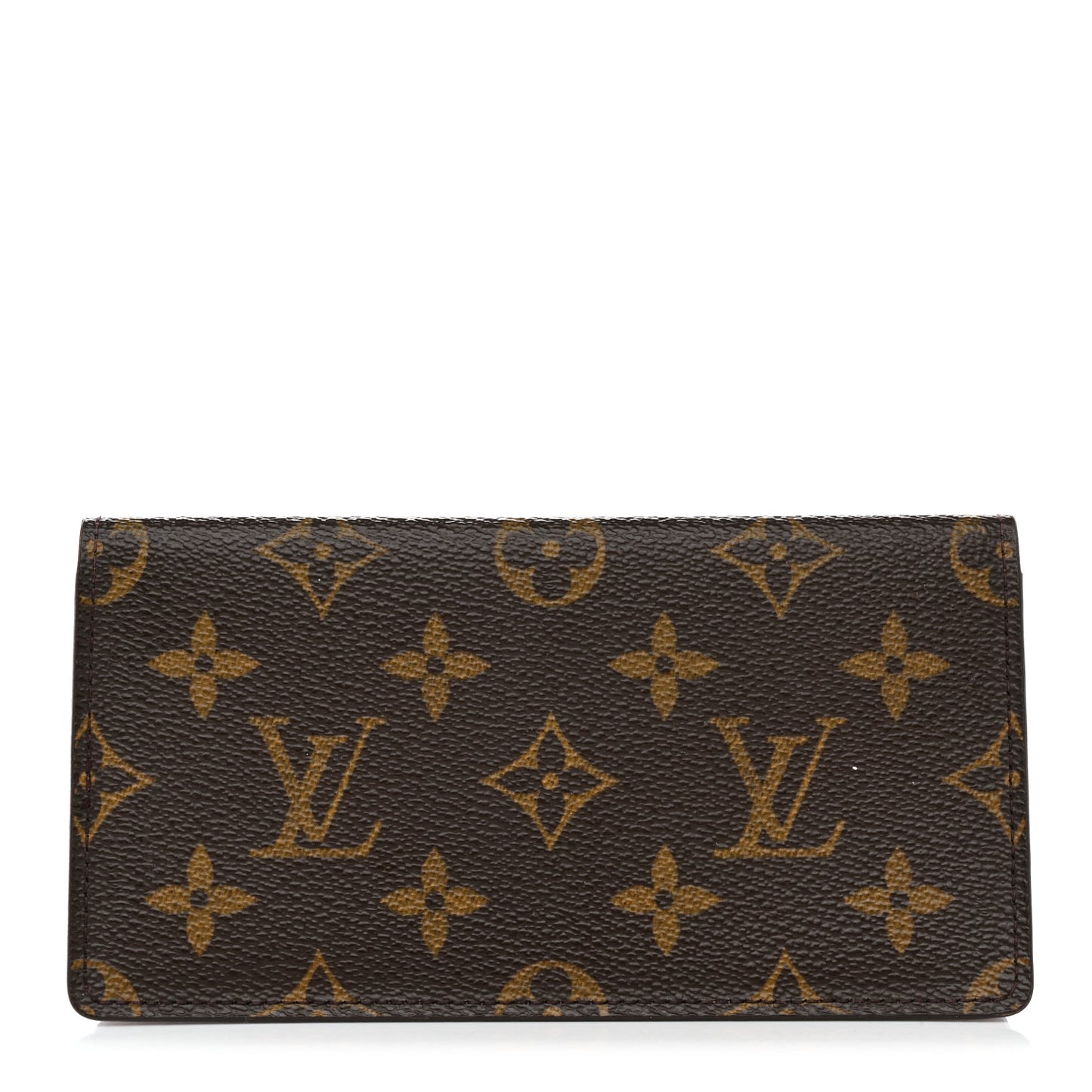 Monogram Simple Checkbook Holder Wallet
