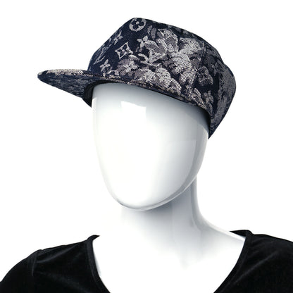Louis Vuitton Monogram Tapestry Cap 60 Blue 2 of 8