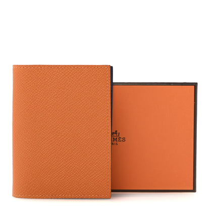 Hermes Epsom Verso Globe Trotter Agenda Cover PM Orange Bleu Saphir 8 of 8