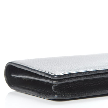 Gucci Calfskin Mini GG Marmont Chain Wallet Black 6 of 12