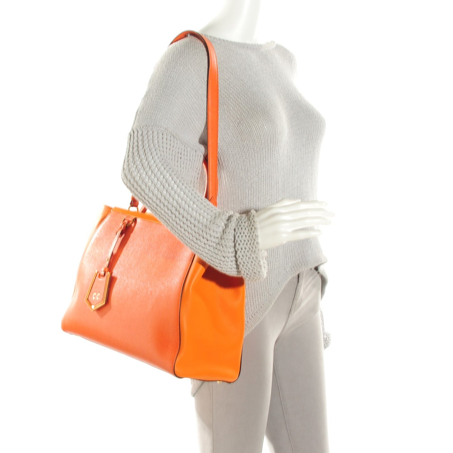 Vitello Elite Regular 2Jours Tote Arancio
