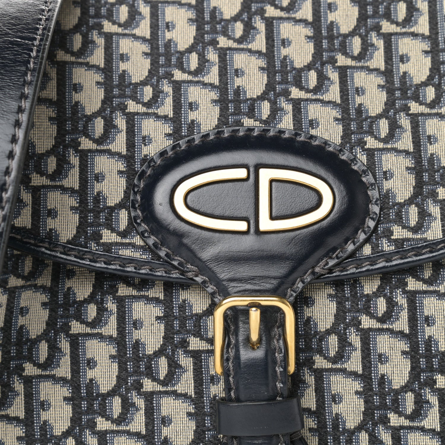 Christian Dior Oblique Crossbody Navy Blue 9 of 9