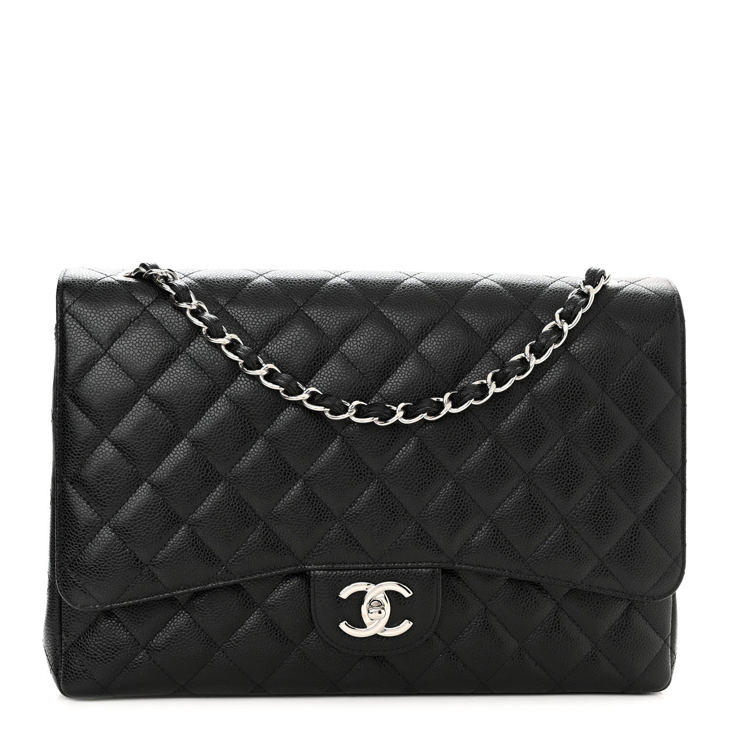 Chanel Caviar Quilted Maxi Double Flap Black 1 of 10