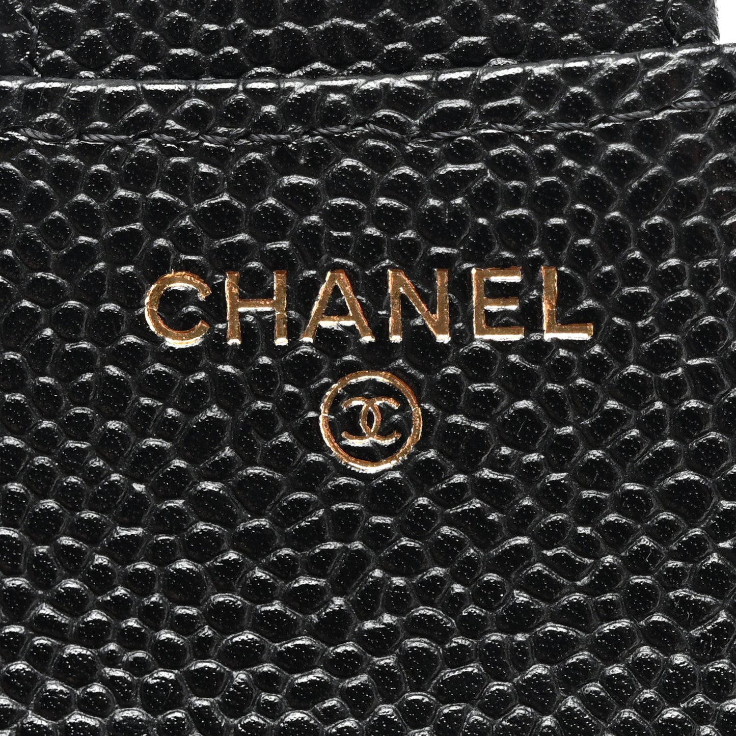Caviar Quilted Compact Flap Wallet Black