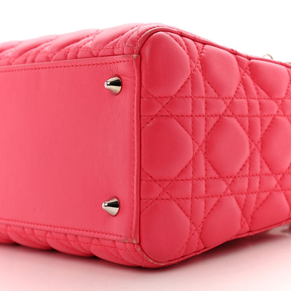 Christian Dior Lambskin Cannage Medium Lady Dior Pink 10 of 13
