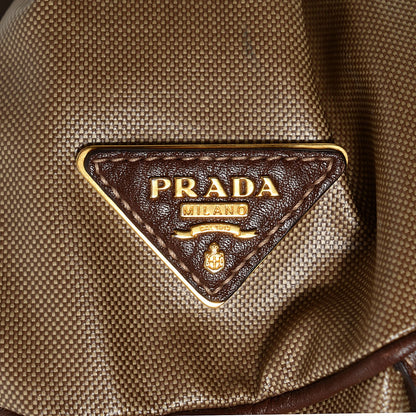 Prada Canvas Jacquard Logo Tote 7 of 10