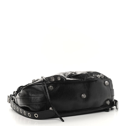 Balenciaga Agneau Arena Medium Le Cagole Shoulder Bag Black 4 of 9
