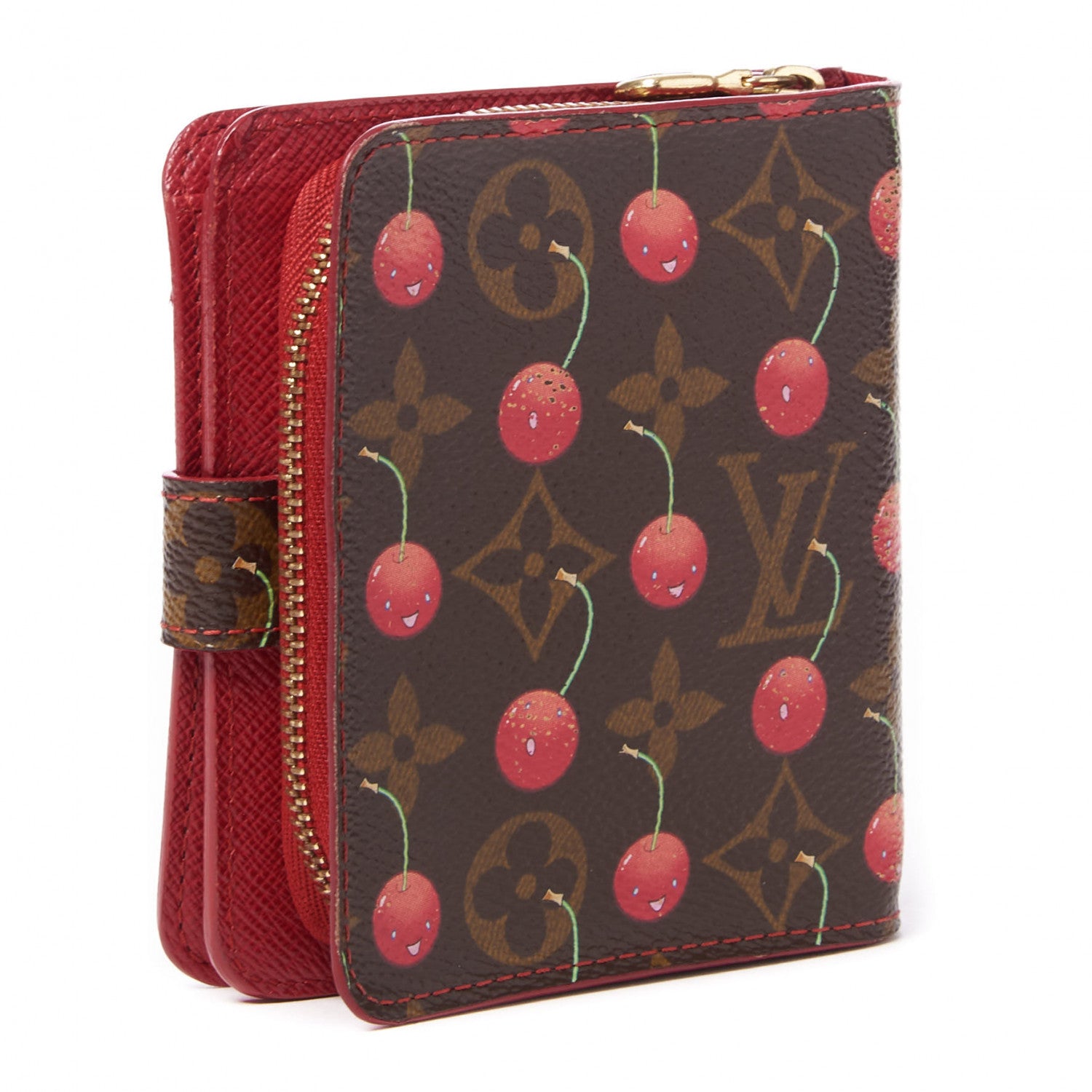 Louis Vuitton Monogram Cerises Compact Zippe Wallet 2 of 8