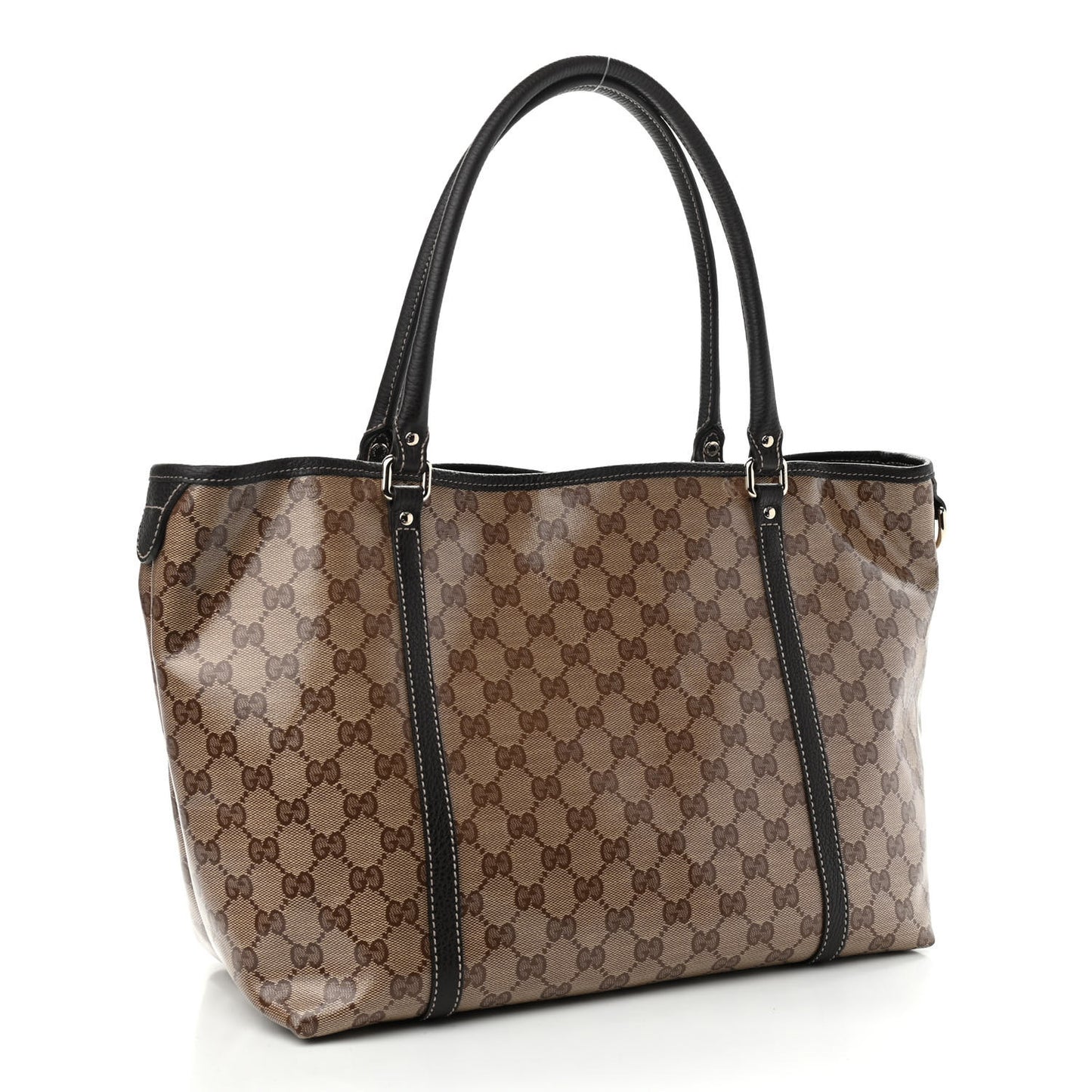 Crystal Monogram Medium Joy Tote Beige Ebony Testa di Moro