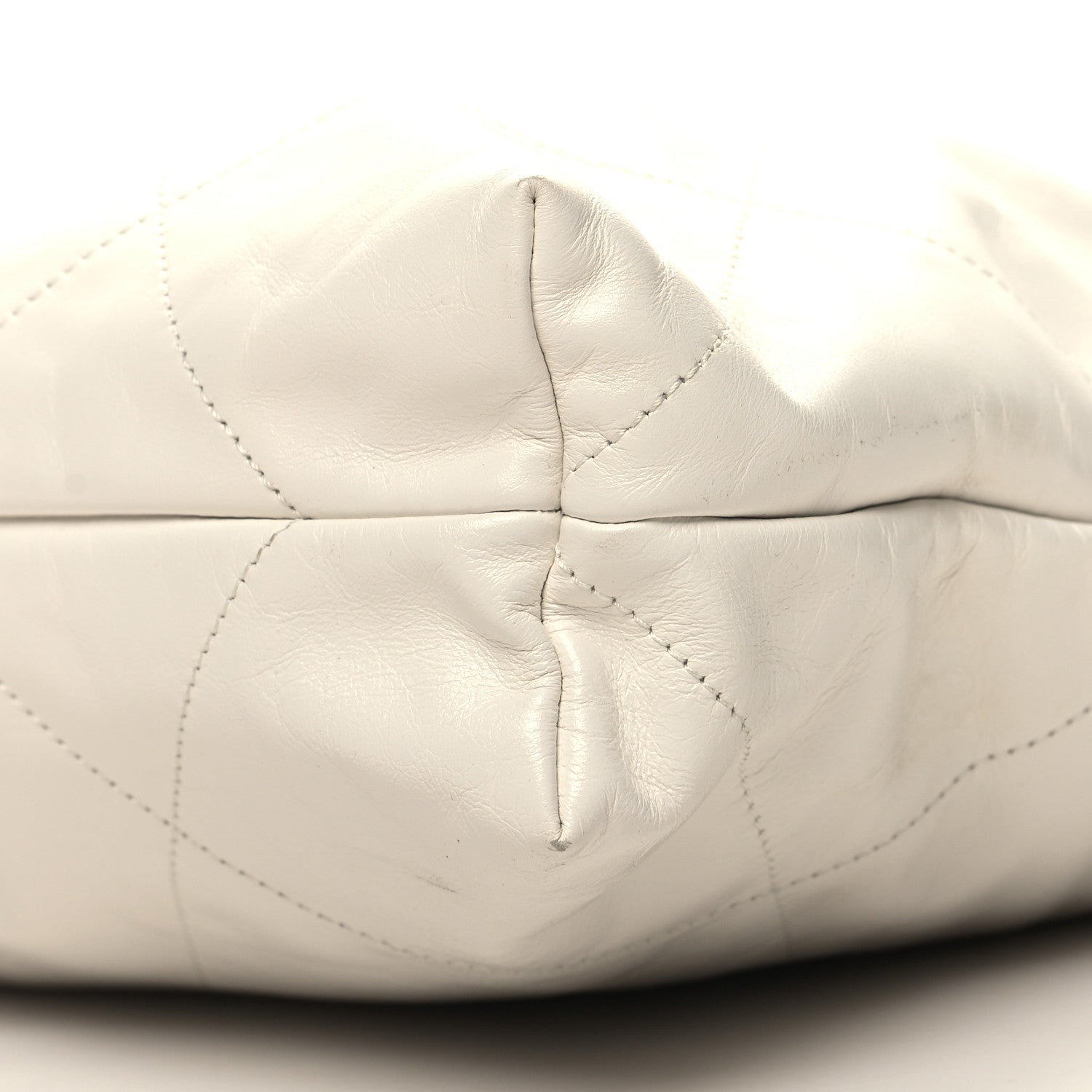 Chanel Shiny Calfskin Quilted Chanel 22 White 12 of 12