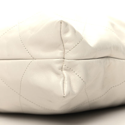 Chanel Shiny Calfskin Quilted Chanel 22 White 12 of 12