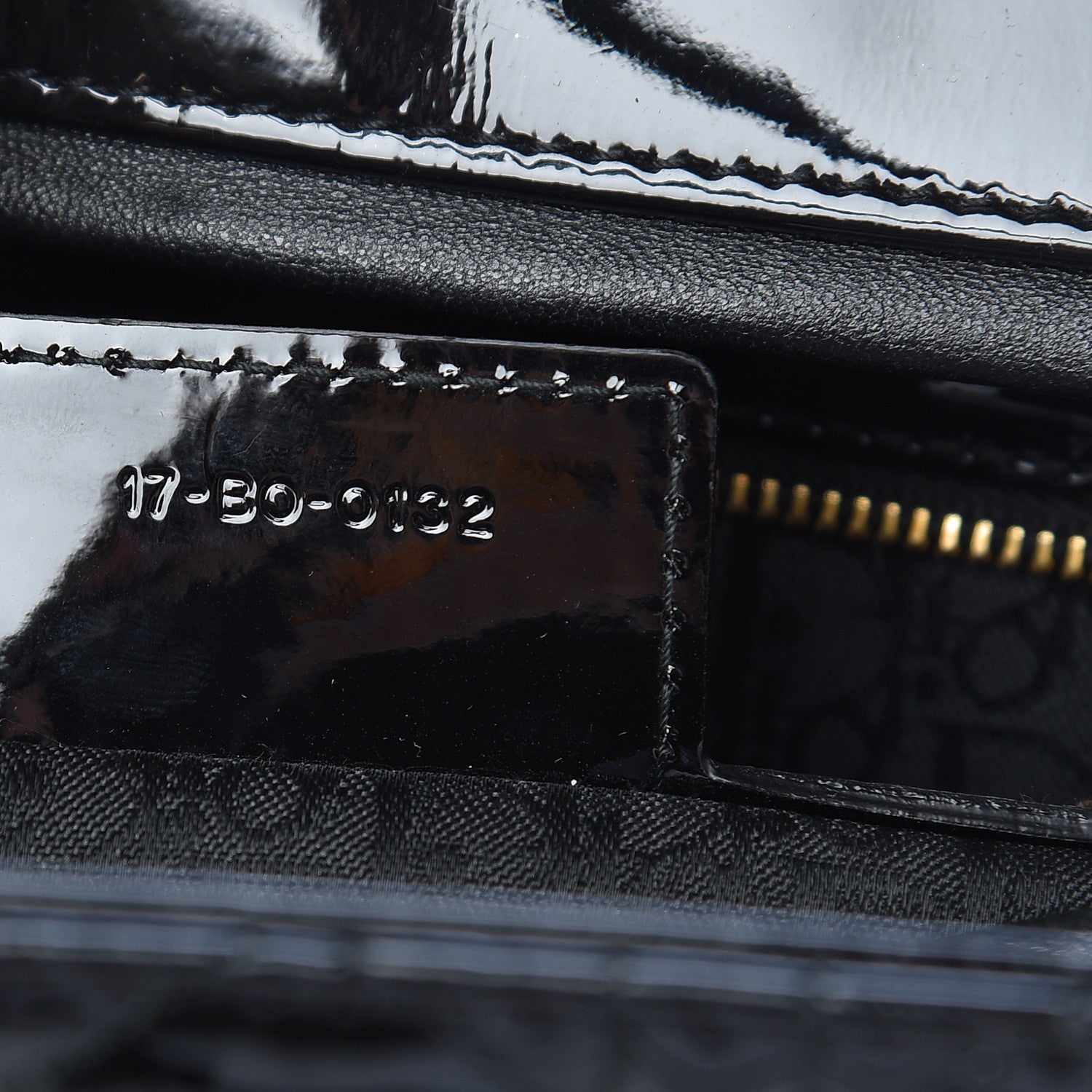 Christian Dior Patent Cannage Large Lady Dior Black 7 of 10