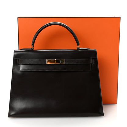 Hermes Box Kelly Sellier 32 Chocolate 10 of 10