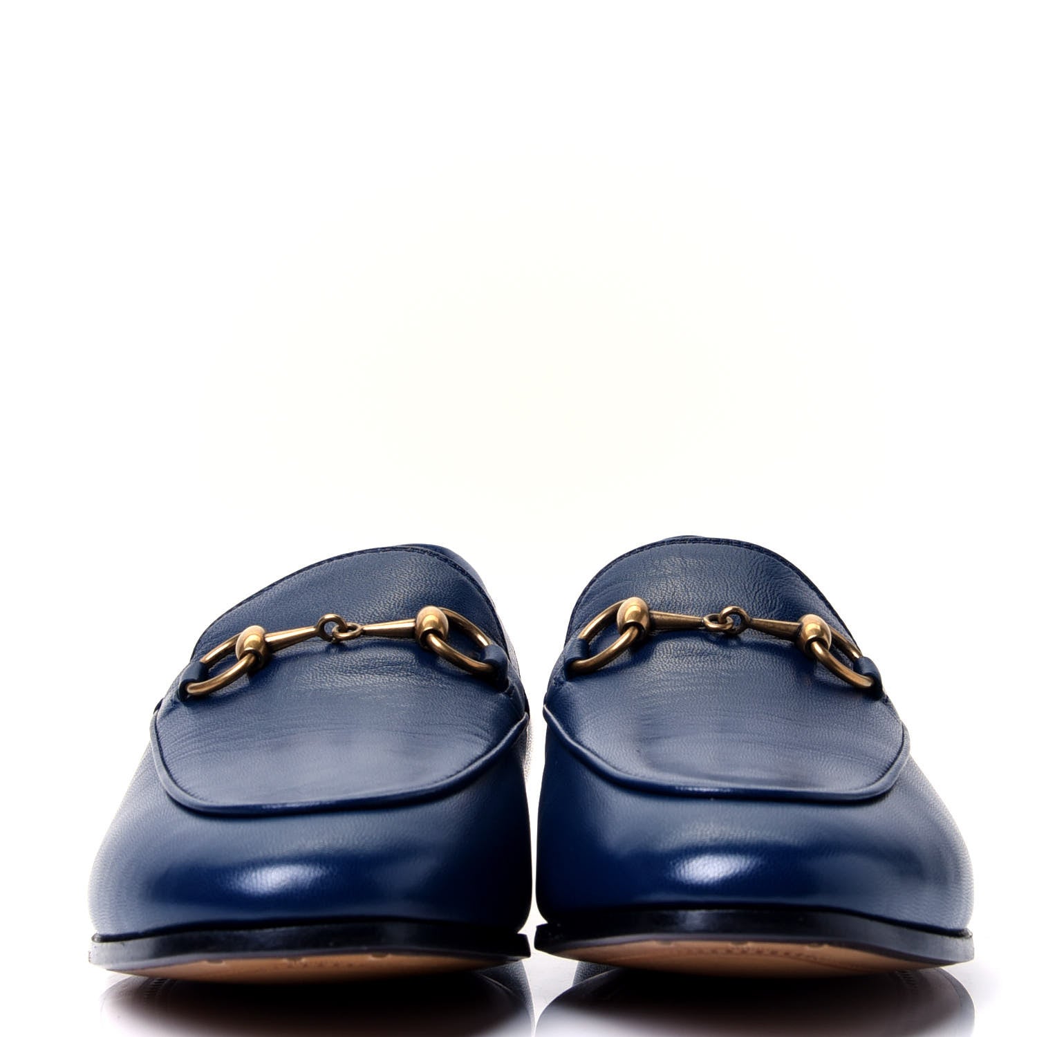 Gucci Malaga Kid Womens Jordaan Loafers 36.5 Electric Blue 2 of 9