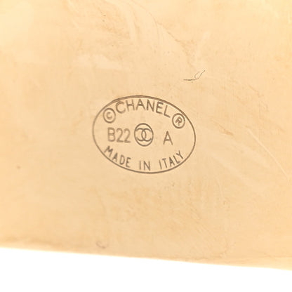 Chanel Enamel CC Square Earrings Black White 4 of 5