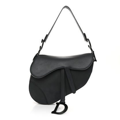 Christian Dior Ultra Matte Calfskin Saddle Bag Black 1 of 10
