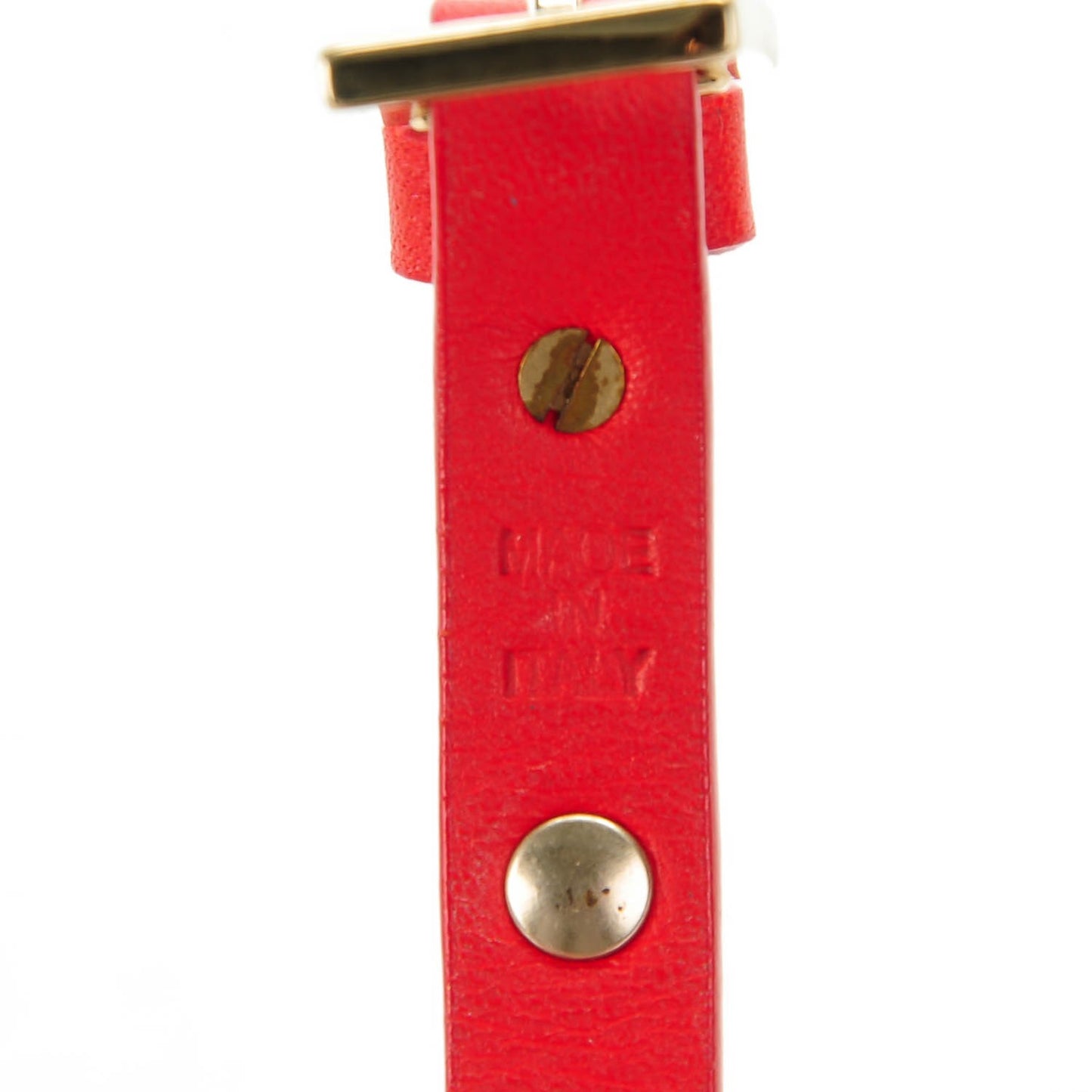Vitello Rockstud Bracelet Red