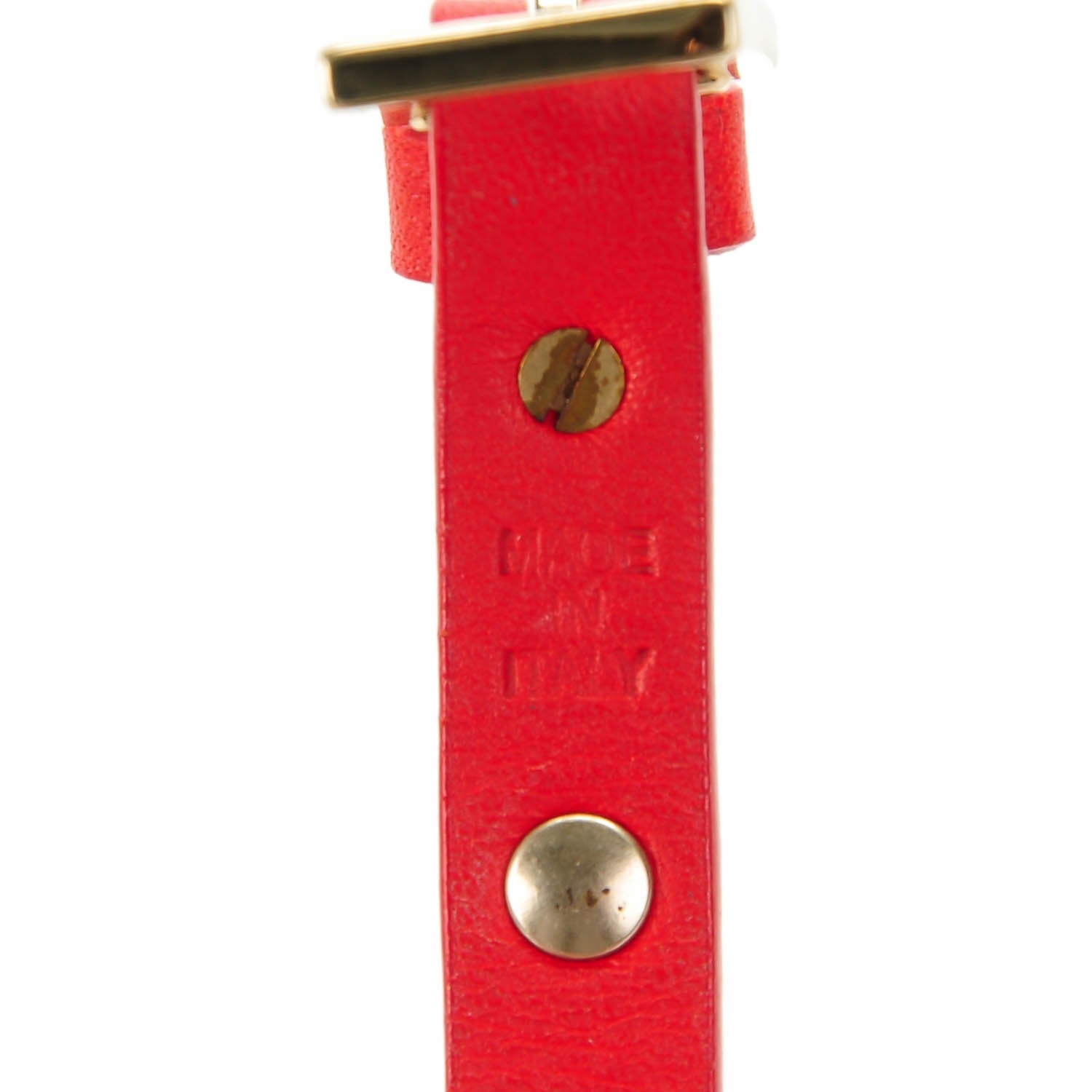 Valentino Garavani Vitello Rockstud Bracelet Red 4 of 5
