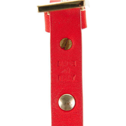 Valentino Garavani Vitello Rockstud Bracelet Red 4 of 5
