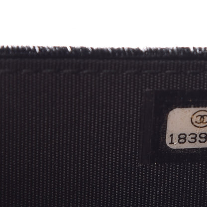 Chanel Velvet Timeless CC Wallet On Chain WOC Black 8 of 11