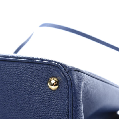 Prada Saffiano Medium Galleria Double Zip Tote Bluette 12 of 15