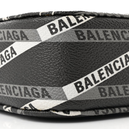 Balenciaga Coated Canvas Losange Monogram XS Camera Bag Black Grey 10 of 11
