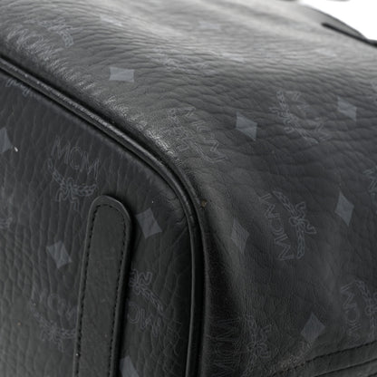 MCM Visetos Medium Liz Reversible Shopper Tote Black 30 of 30