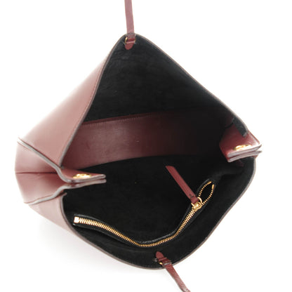 Celine Natural Calfskin Small Hobo Burgundy 5 of 7