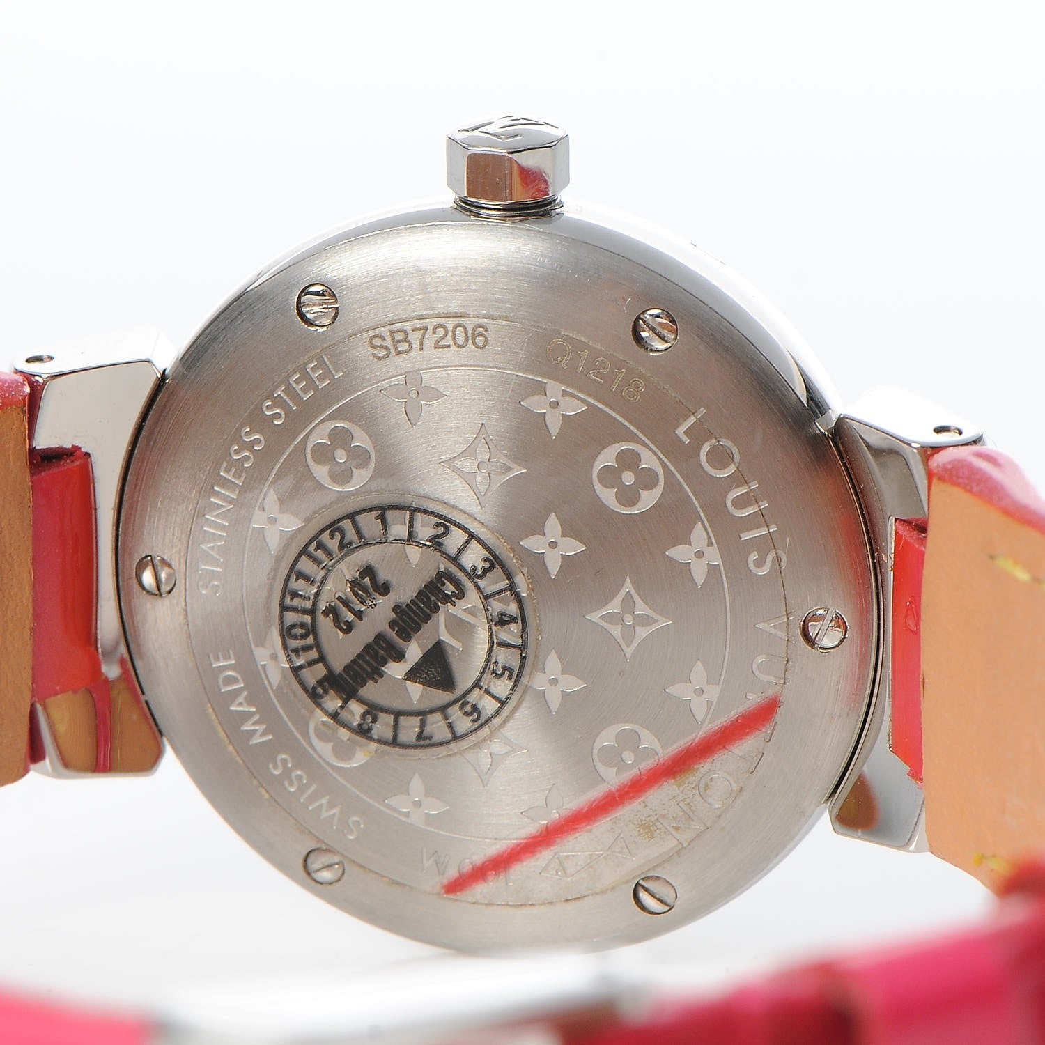 Louis Vuitton Stainless Steel Vernis 28mm Tambour Quartz Watch 5 of 11