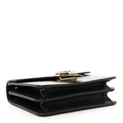 Gucci Dollar Calfskin Small Interlocking G Shoulder Bag Black 4 of 12