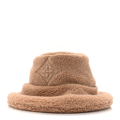Louis Vuitton Shearling Curly Bucket Hat Natural 1 of 9