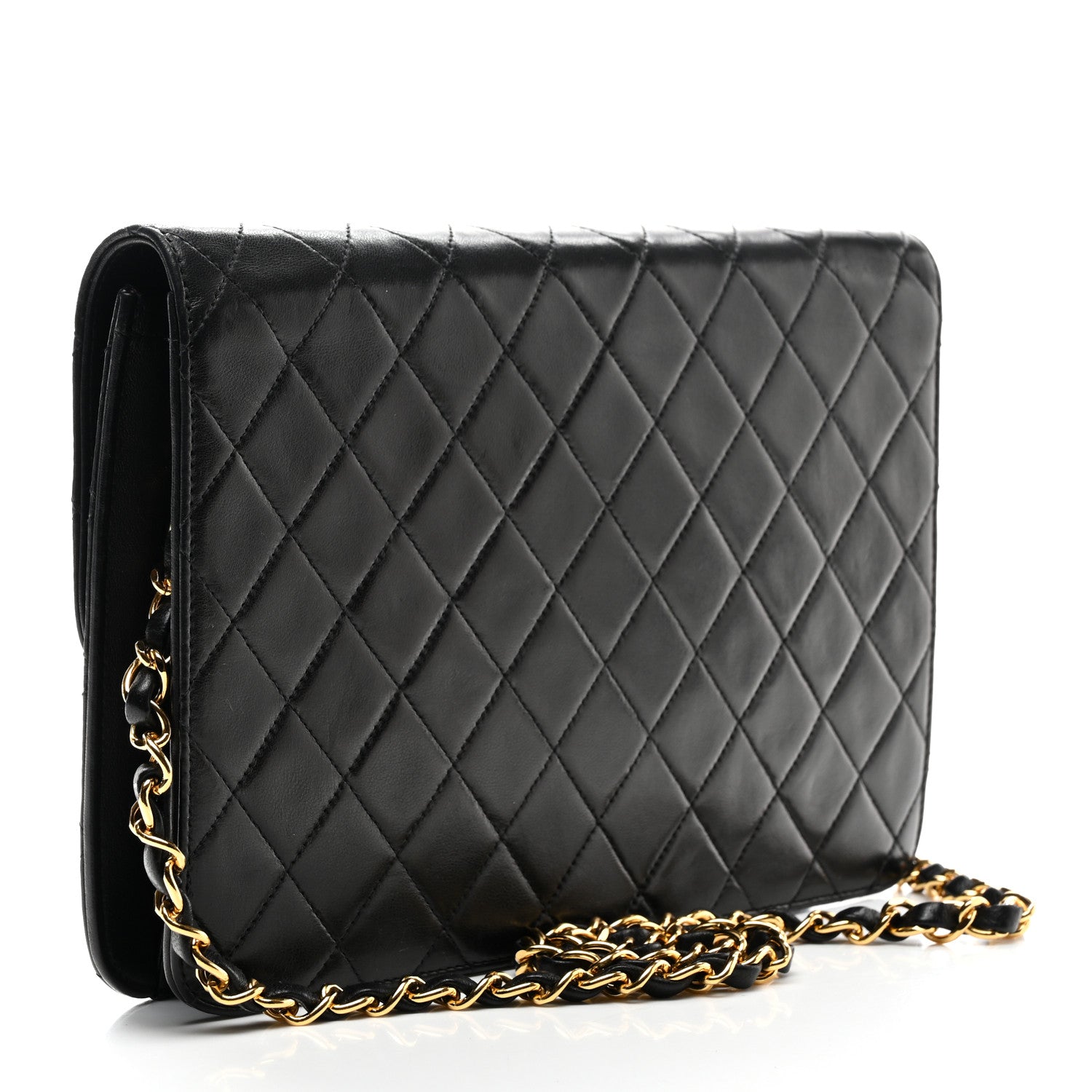 Chanel Lambskin Quilted Medium Single Flap Black 3 of 11