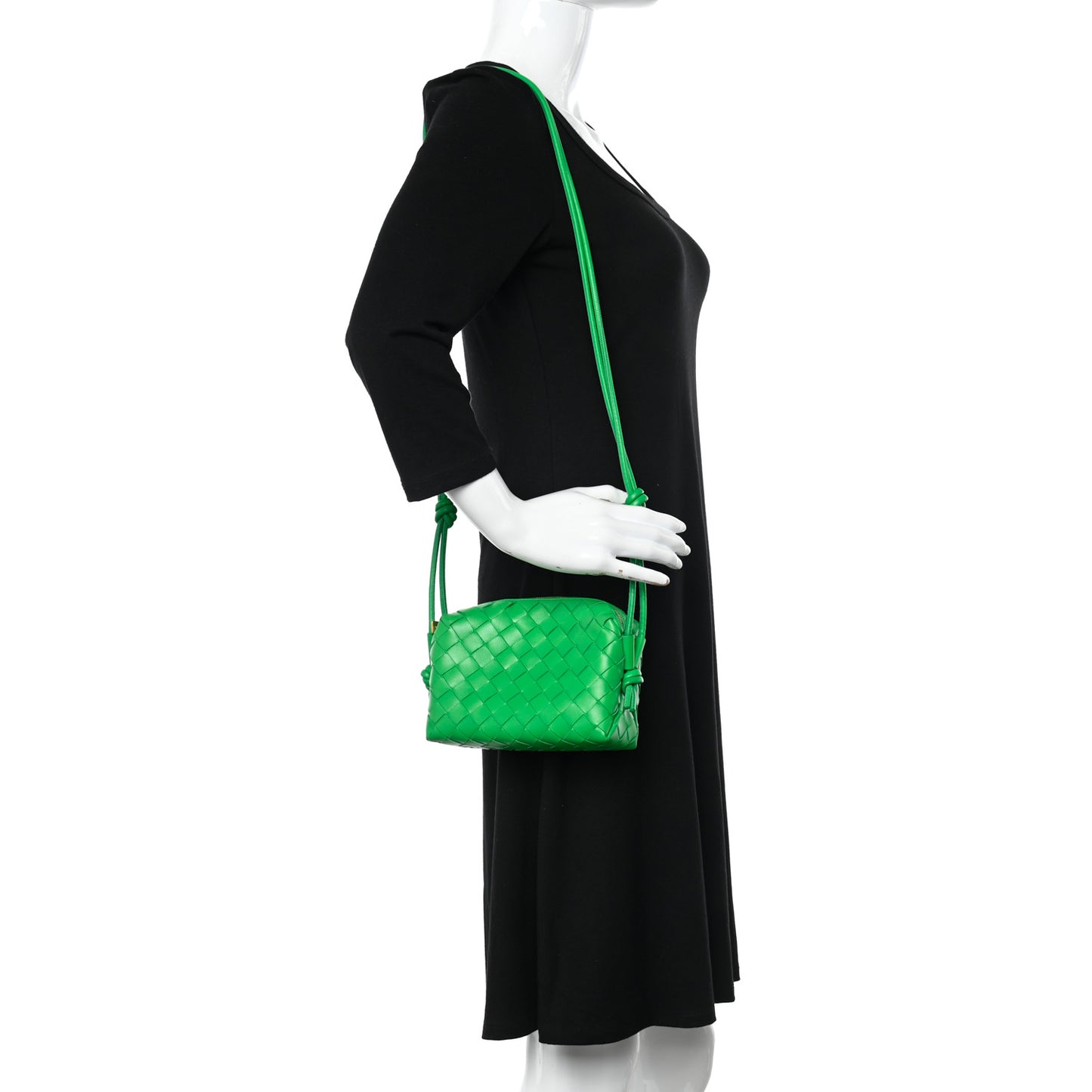 Nappa Intrecciato Mini Loop Camera Bag Parakeet