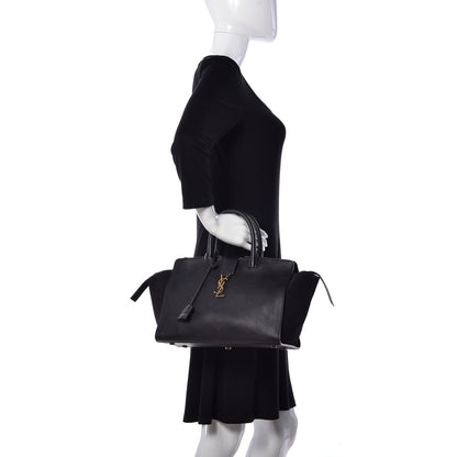 Saint Laurent Calfskin Small Monogram Downtown Cabas Black 3 of 11