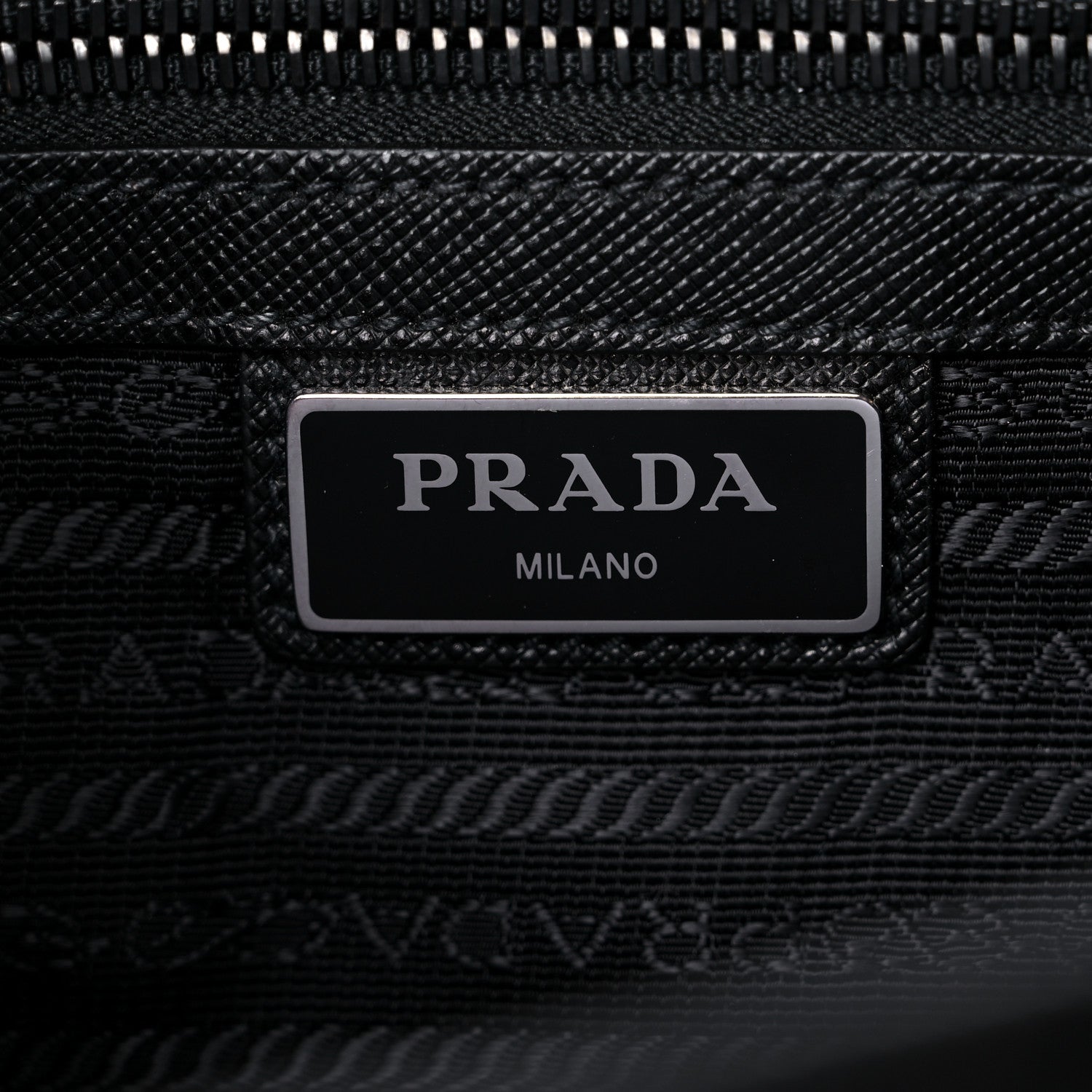 Prada Tessuto Nylon Saffiano Single Snap Buckle Messenger Flap Bag Black 5 of 11