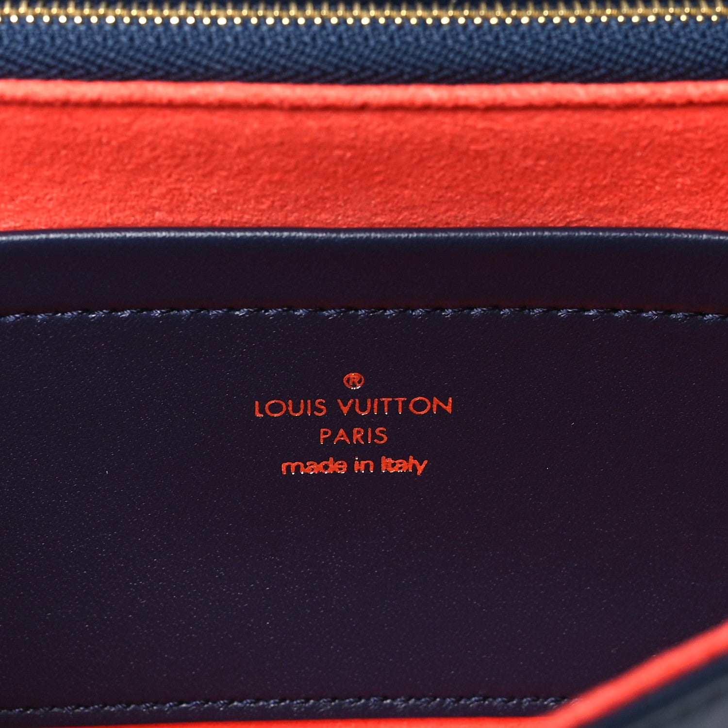 Louis Vuitton Lambskin Embossed Monogram LV Garden Pochette Coussin Navy 6 of 10