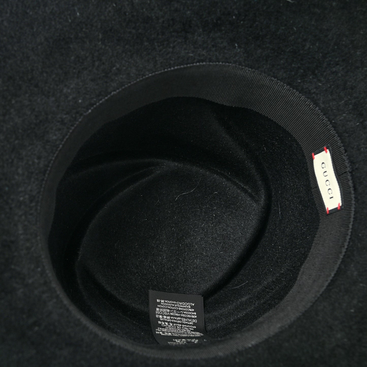Felt Wide Brim Hat S Black