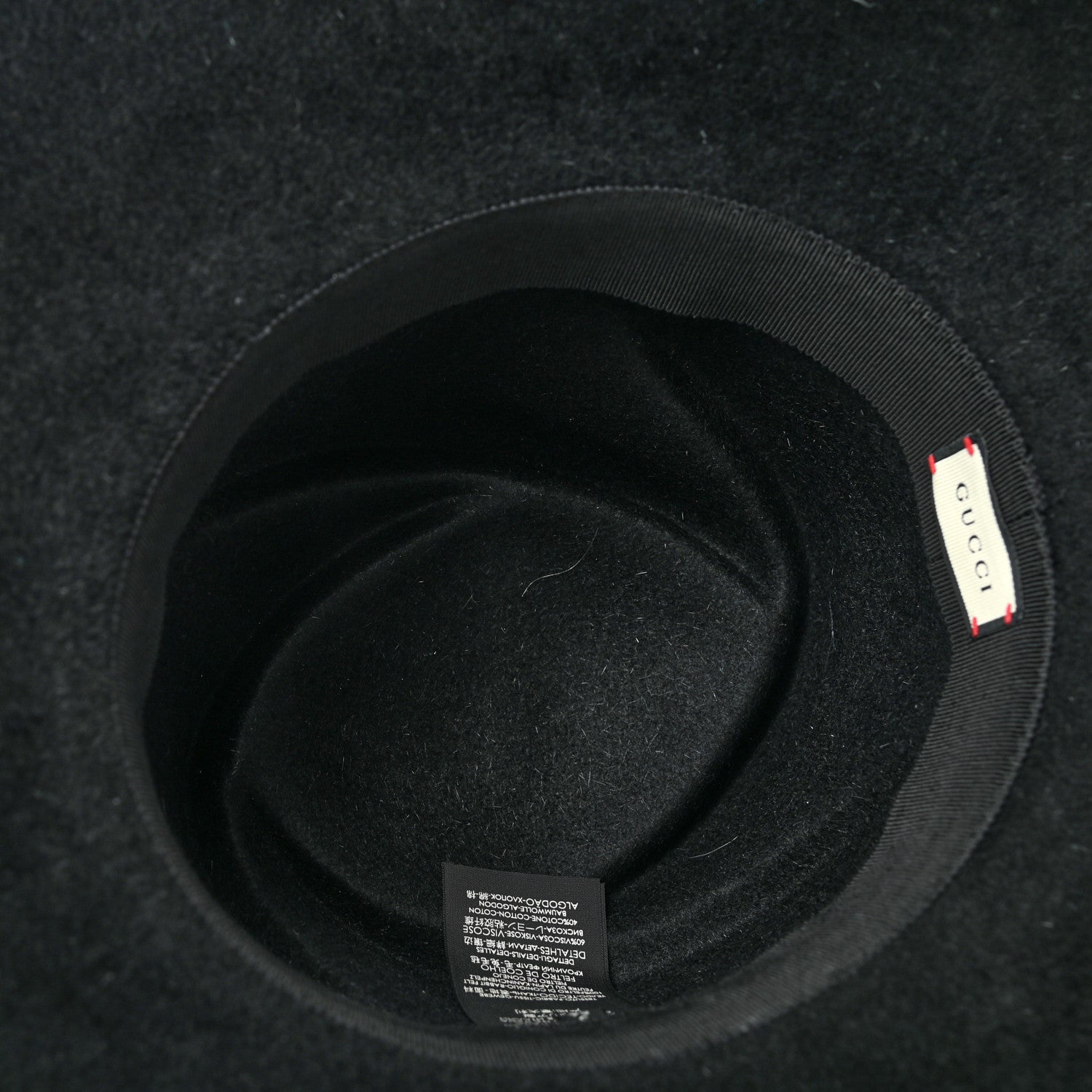 Gucci Felt Wide Brim Hat S Black 7 of 9