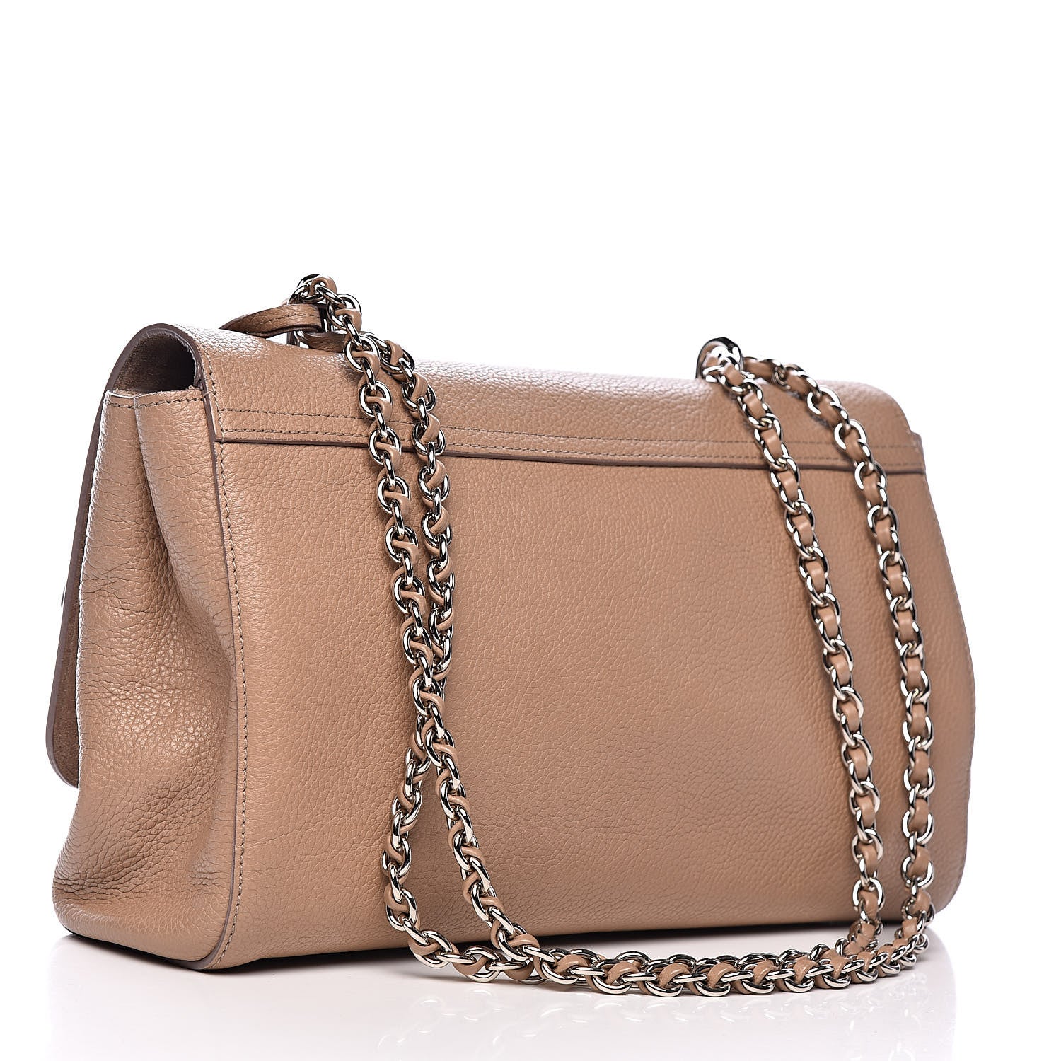 Mulberry Glossy Goatskin Medium Lily Mushroom Grey 3 of 14