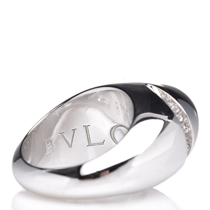 Bulgari 18K White Gold Diamond Dome Ring 49 4.75 6 of 8