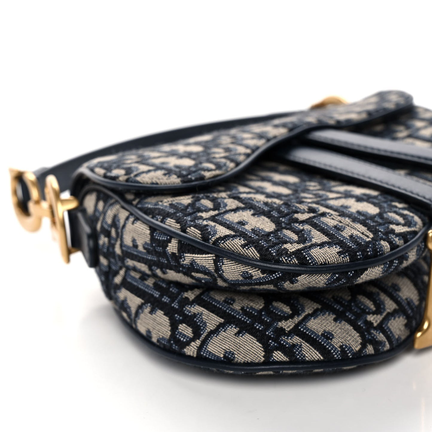 Oblique Mini Saddle Bag Blue